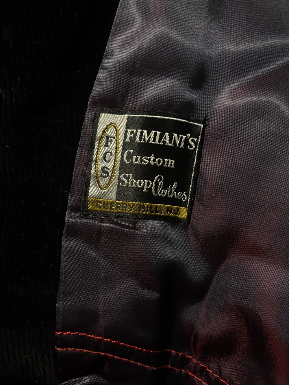 VTG 70s CORTEFIEL Mens 44 Black Corduroy Long Sleeve Coat Jacket - Picture 6 of 10